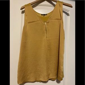 EXPRESS Mustard Yellow Tank Blouse